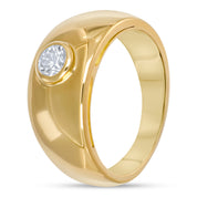 Anello - 18 carati Oro giallo - 0.38ct. tw. Diamante (Naturale)