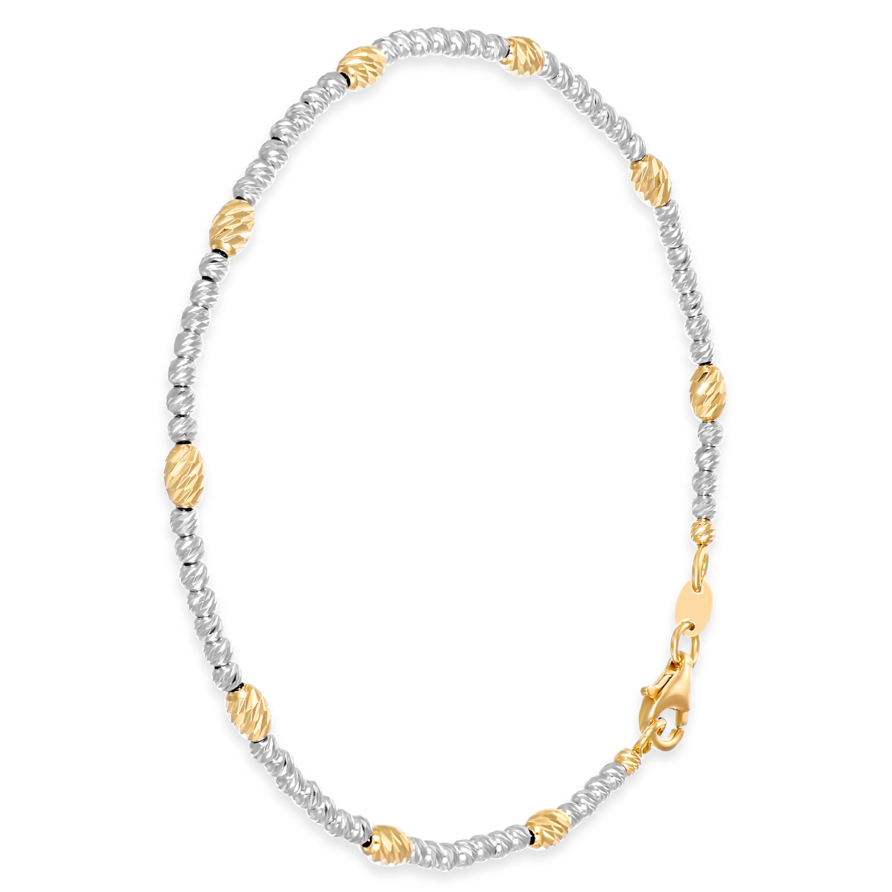 Bracciale - Oro bianco 18 kt, Oro giallo