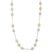 Collana - Oro bianco 18 kt, Oro giallo