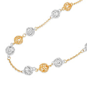 Collana - Oro bianco 18 kt, Oro giallo