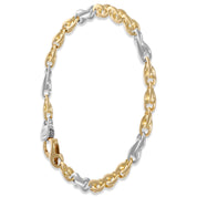 Bracciale in Oro giallo ,Oro Bianco 18 carati