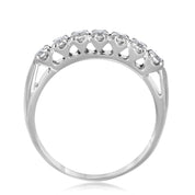 Anello - 18 carati Oro bianco - 0.49ct. tw. Diamante (Naturale)