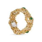 Bracciale - 18 carati Oro giallo - 7,50 ct. Giada-Diamante