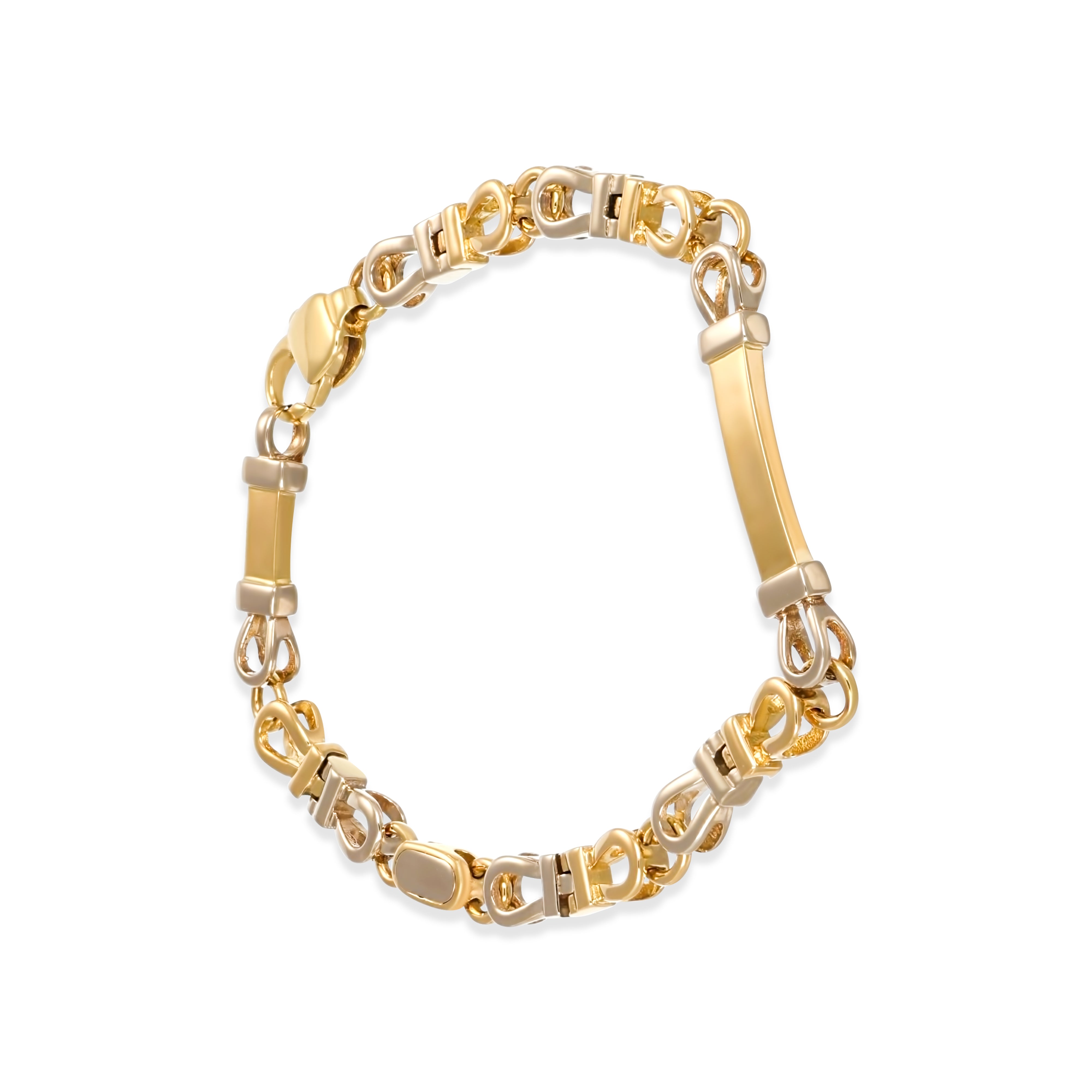 Bracciale in Oro giallo ,Oro Bianco 18 carati