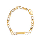 Bracciale in Oro giallo ,Oro Bianco 18 carati