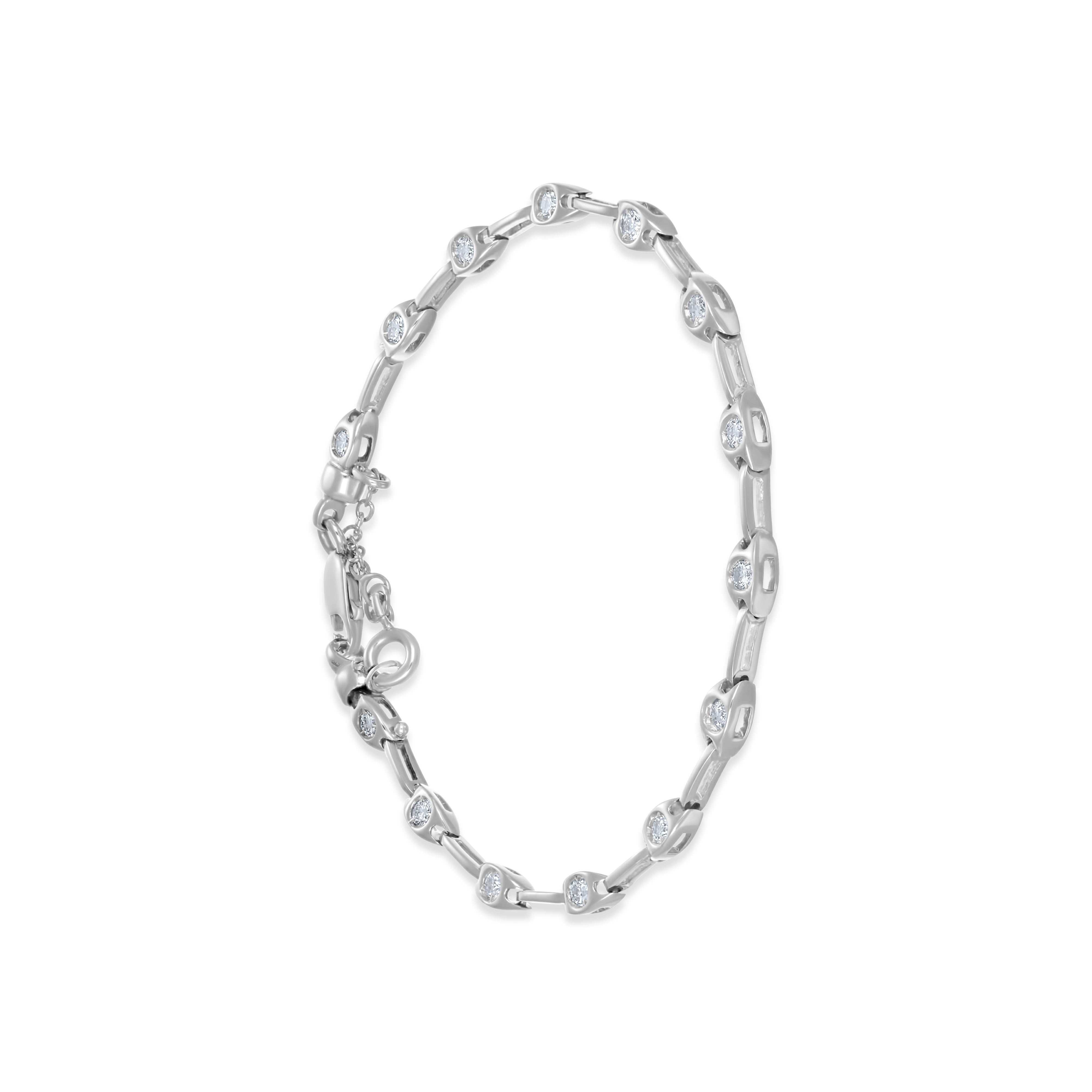 Bracciale - 18 carati Oro bianco - 0.70ct. tw. Diamante (Naturale)