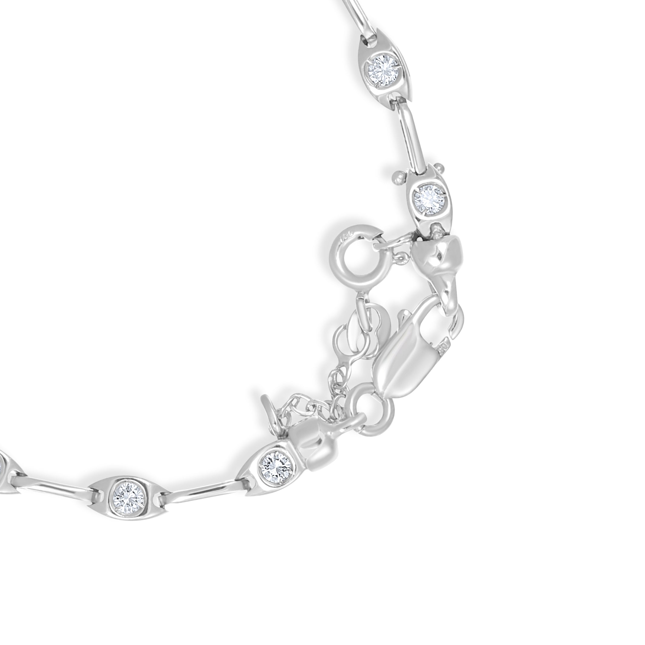 Bracciale - 18 carati Oro bianco - 0.70ct. tw. Diamante (Naturale)