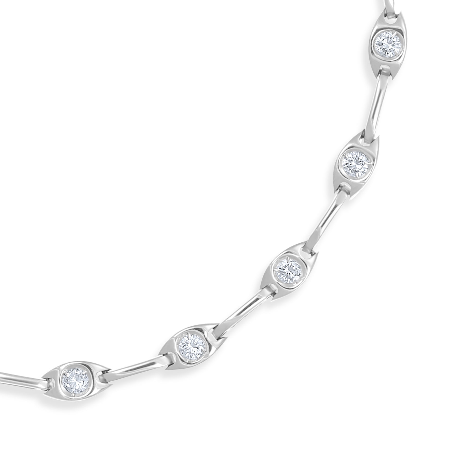 Bracciale - 18 carati Oro bianco - 0.70ct. tw. Diamante (Naturale)