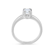 Anello - 18 carati Oro bianco - 0.51ct. tw. Diamante (Naturale)