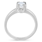 Anello - 18 carati Oro bianco - 0.51ct. tw. Diamante (Naturale)