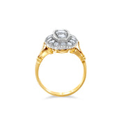 Anello - 18 carati Argento, Oro giallo - 1.50ct. tw. Diamante (Naturale)