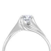 Anello - 18 carati Oro bianco - 0.44ct. tw. Diamante (Naturale)