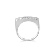 Anello - Oro bianco 18 kt. - 0,11 ct. tw. Diamante (naturale)