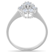 Anello - 18 carati Oro bianco - 0.29ct. tw. Diamante (Naturale)