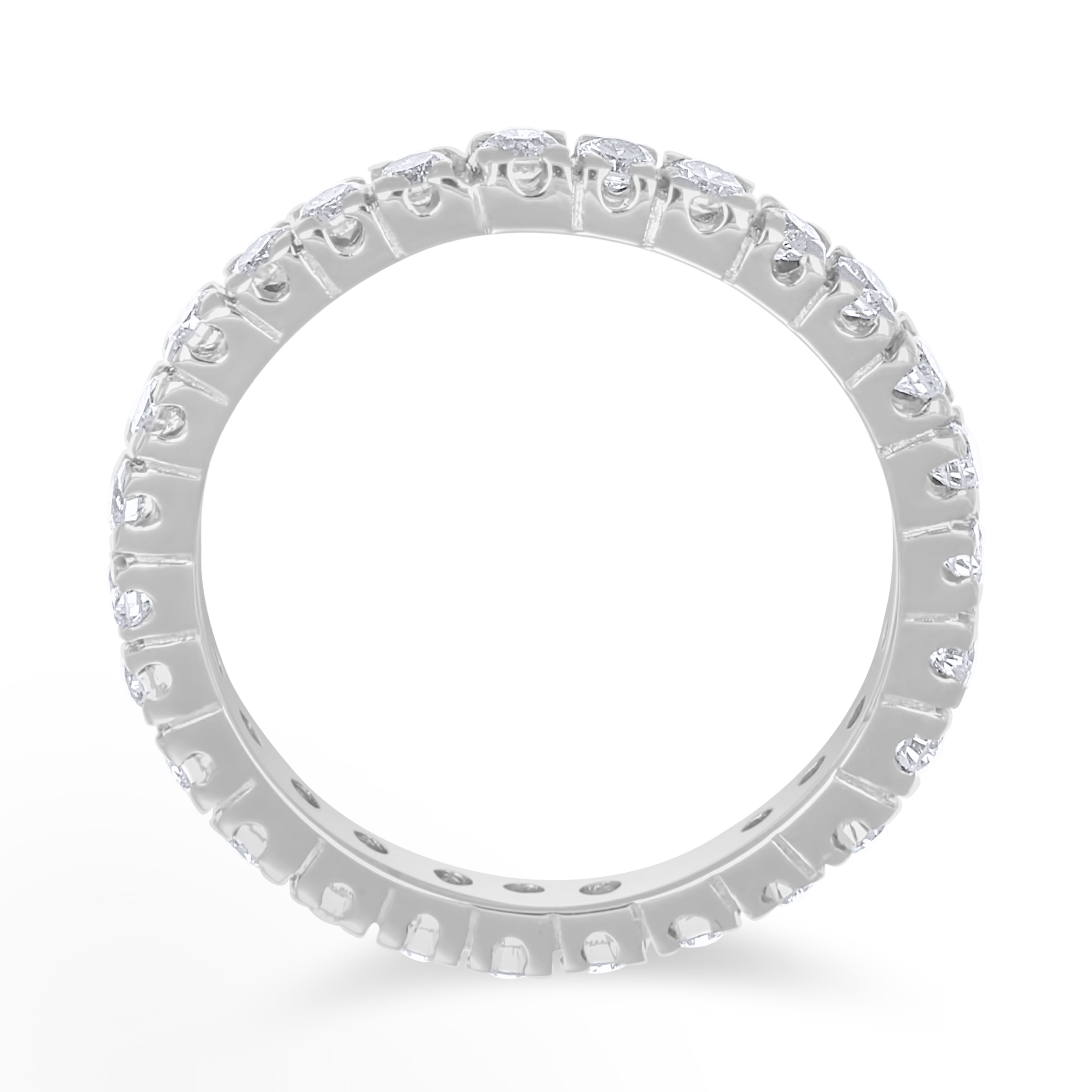 Anello - 18 carati Oro bianco - 0.68ct. tw. Diamante (Naturale)