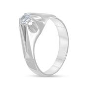 Anello - 18 carati Oro bianco - 0.25ct. tw. Diamante (Naturale)