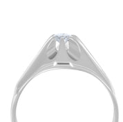 Anello - 18 carati Oro bianco - 0.25ct. tw. Diamante (Naturale)