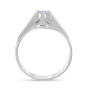 Anello - 18 carati Oro bianco - 0.25ct. tw. Diamante (Naturale)