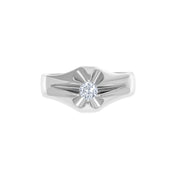 Anello - 18 carati Oro bianco - 0.25ct. tw. Diamante (Naturale)