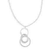 Collana con ciondolo - 18 carati Oro bianco - 0.40ct. tw. Diamante (Naturale)