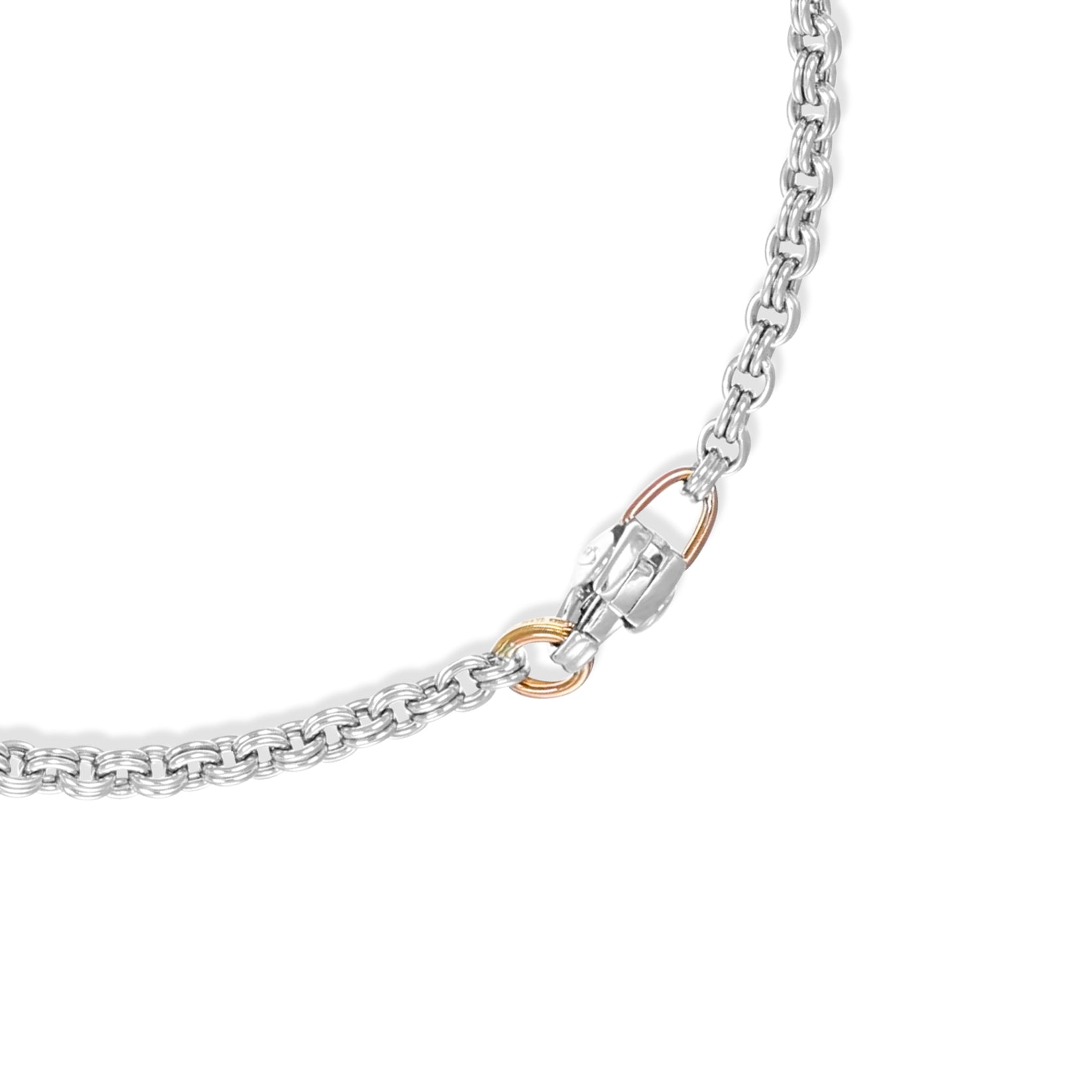 Collana con Ciondolo in Oro rosa, Oro bianco 18 carati con Diamanti 0.30 Ct