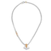 Collana con Ciondolo in Oro rosa, Oro bianco 18 carati con Diamanti 0.30 Ct