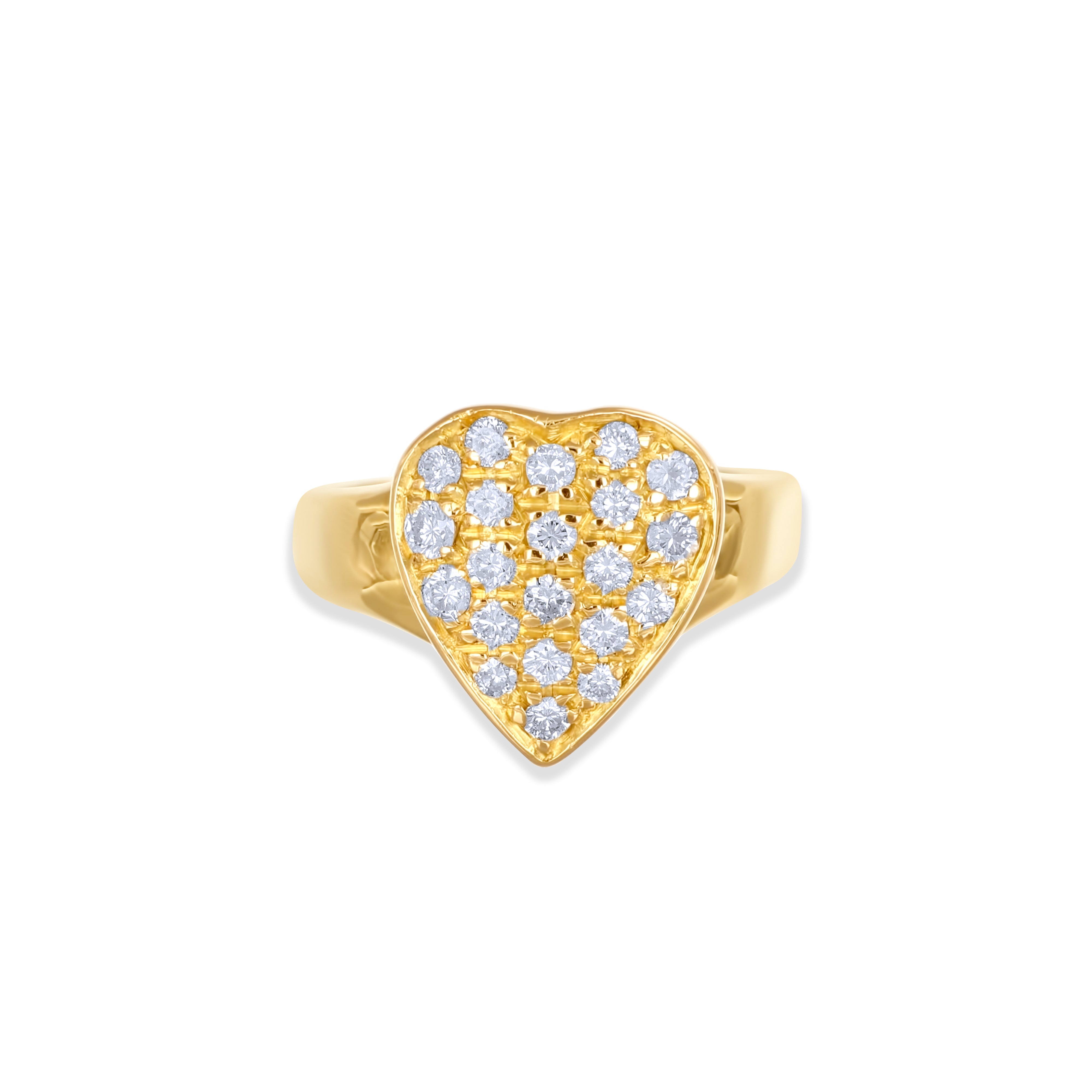 Anello - Oro giallo 18 kt. - 0,32 ct. tw. Diamante (Naturale)