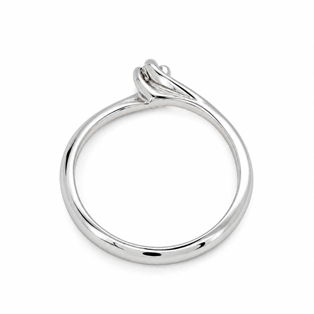 Anello - 9 kt Oro bianco - 0.03ct. tw. Diamante (Naturale) - Made in Italy - Handmade