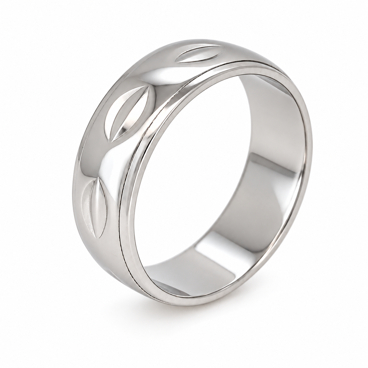 Anello - 18 carati Oro bianco - Made in Italy - Handmade