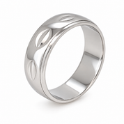 Anello - 18 carati Oro bianco - Made in Italy - Handmade