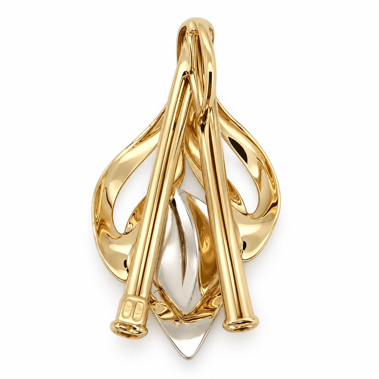 Ciondolo - 18 carati Oro giallo, Oro bianco - Made in Italy - HandMade