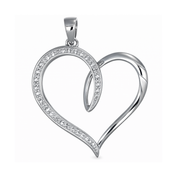 Ciondolo - 18 carati Oro bianco - 0.12ct. tw. Diamante
