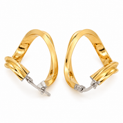 Orecchini - 18 carati Oro giallo, Oro bianco - Made in Italy - Handmade