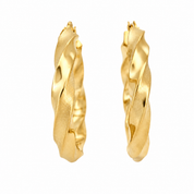 Orecchini - 18 carati Oro giallo - Made in Italy - Handmade