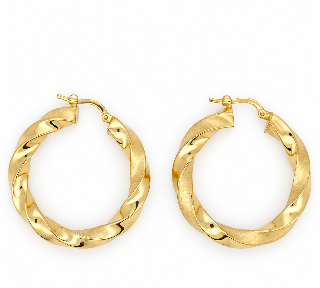 Orecchini - 18 carati Oro giallo - Made in Italy - Handmade