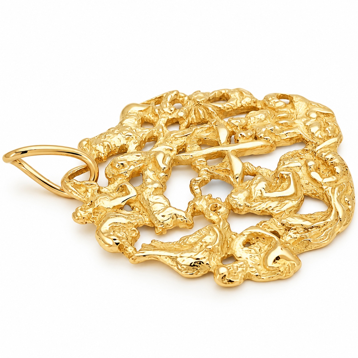Ciondolo - 18 carati Oro giallo - Made in Italy - HandMade