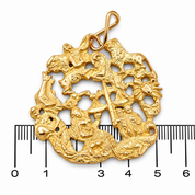 Ciondolo - 18 carati Oro giallo - Made in Italy - HandMade