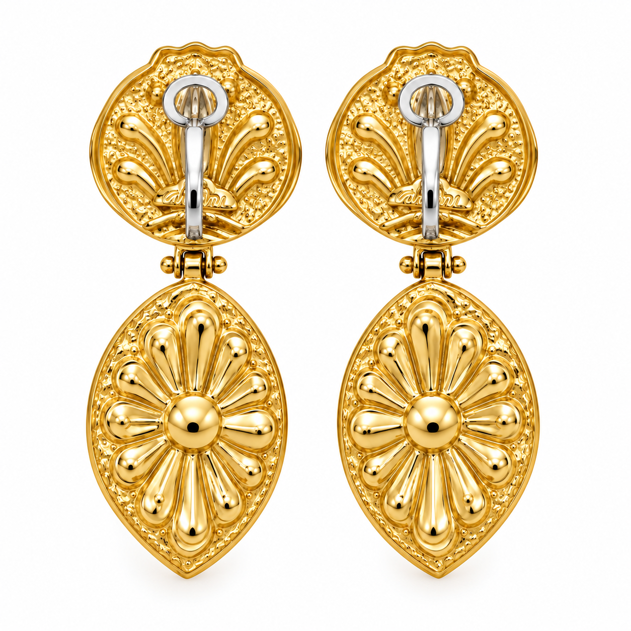 Orecchini - 18 carati Oro giallo - 1.50ct. tw. Rubino - Made in Italy - HandMade