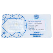 1 pcs Diamante (Naturale) - 1.03 ct - Rotondo - I - SI1 - Istituto Gemmologico Italiano (IGI)