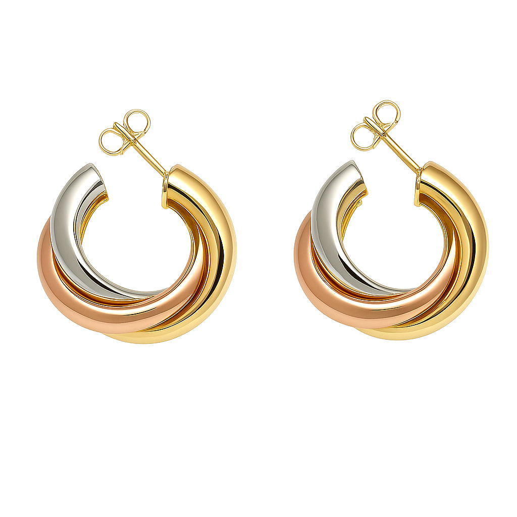 Orecchini - 18 carati Oro giallo, Oro bianco, Oro rosa