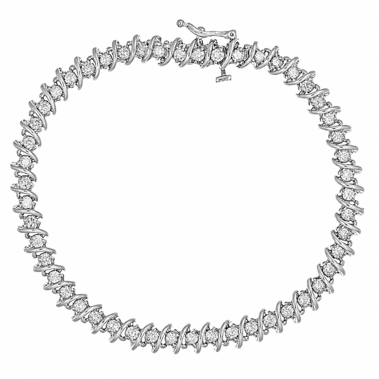 Bracciale - 18 carati Oro bianco - 2.00ct. tw. Diamante (Naturale) - Made in Italy - Handmade