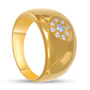 Anello - Oro giallo 18 kt. - 0,26 ct. tw. Diamante (Naturale)