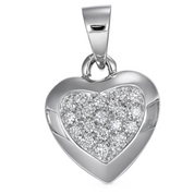 Ciondolo - 18 carati Oro bianco - 0.18ct. tw. Diamante