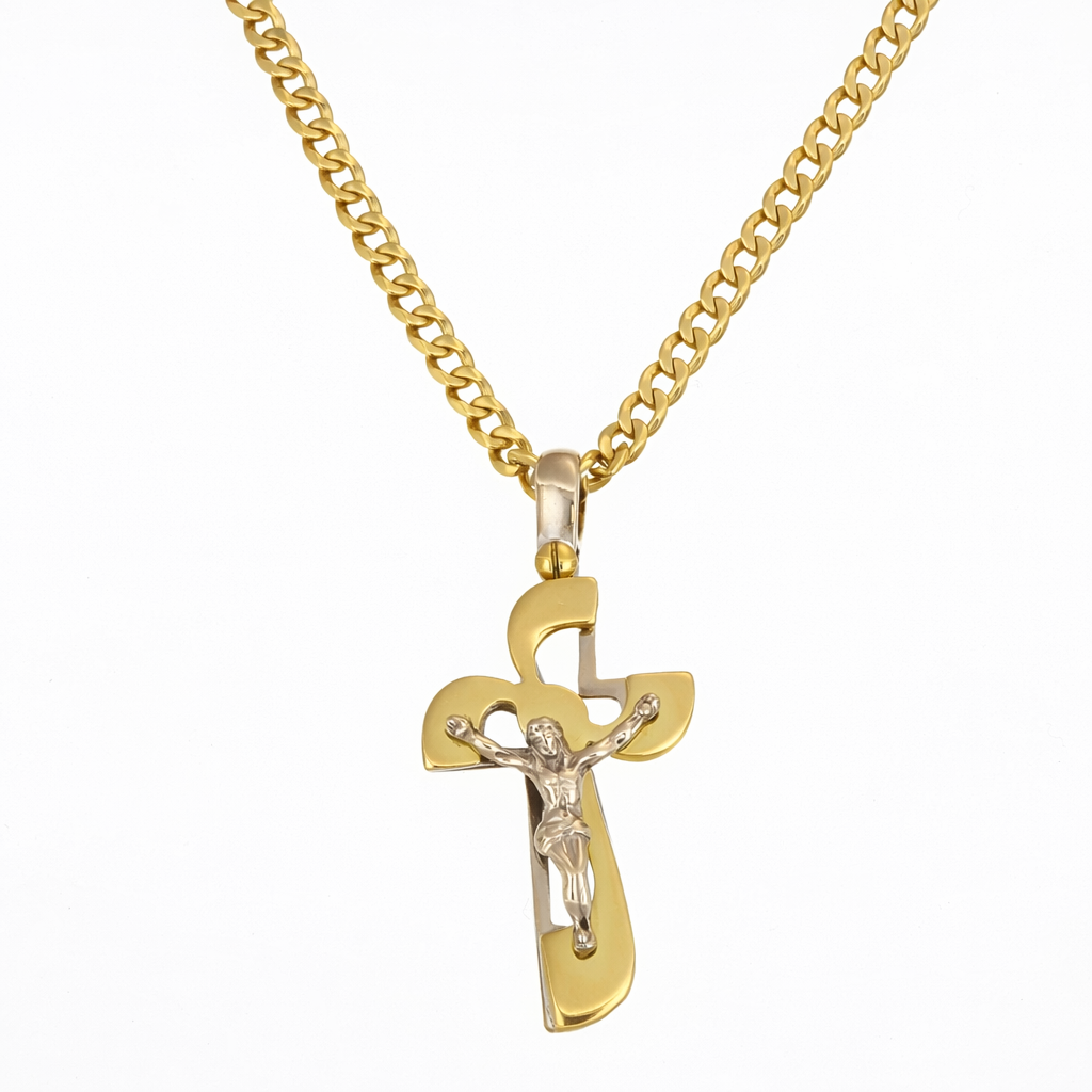 Collana con ciondolo - 18 carati Oro bianco, Oro giallo