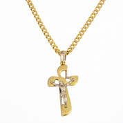 Collana con ciondolo - 18 carati Oro bianco, Oro giallo