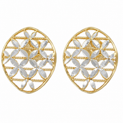 Orecchini - 18 carati Oro giallo, Oro bianco - Made inItaly - Handmade