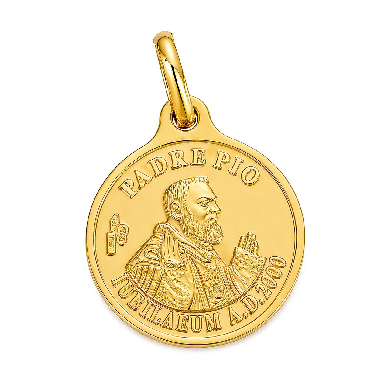 Ciondolo - 18 carati Oro giallo - Made in Italy - Handmade