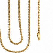 Collana con ciondolo - 18 carati Oro giallo, Oro rosa - 4.50ct. tw. Topazio - Made in Italy - Handmade