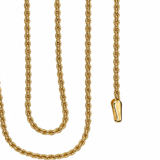 Collana con ciondolo - 18 carati Oro giallo, Oro rosa - 4.50ct. tw. Topazio - Made in Italy - Handmade