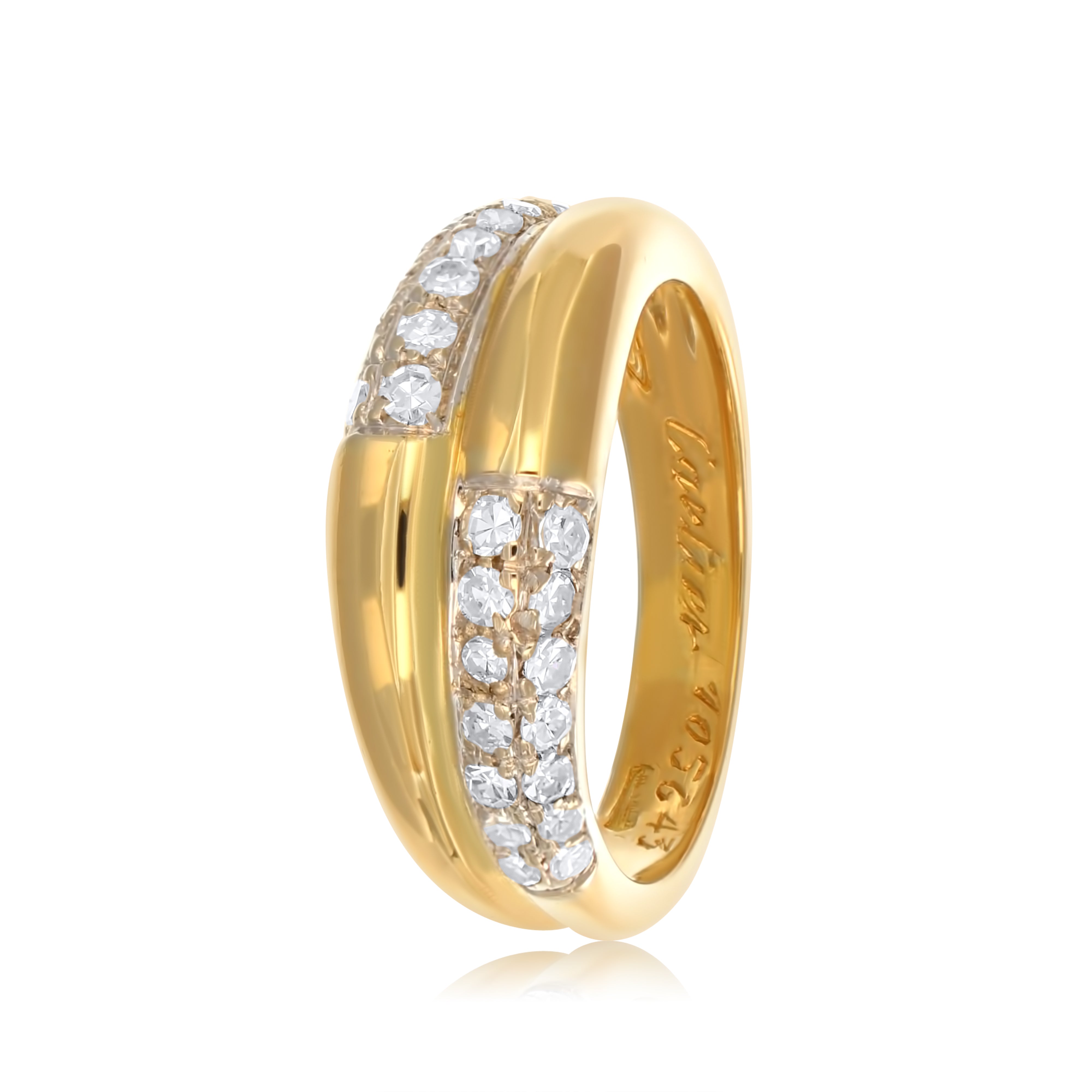 Anello - 18 carati Oro giallo - 0.70ct. tw. Diamante (Naturale)